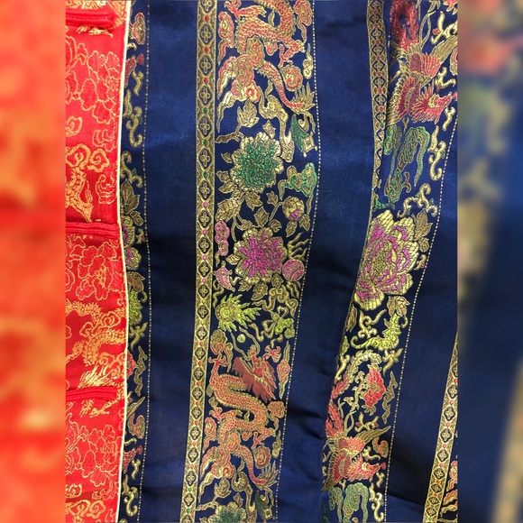 Qipao Silk Traditional Chinese Form Fit Dress - Picture 4 of 6